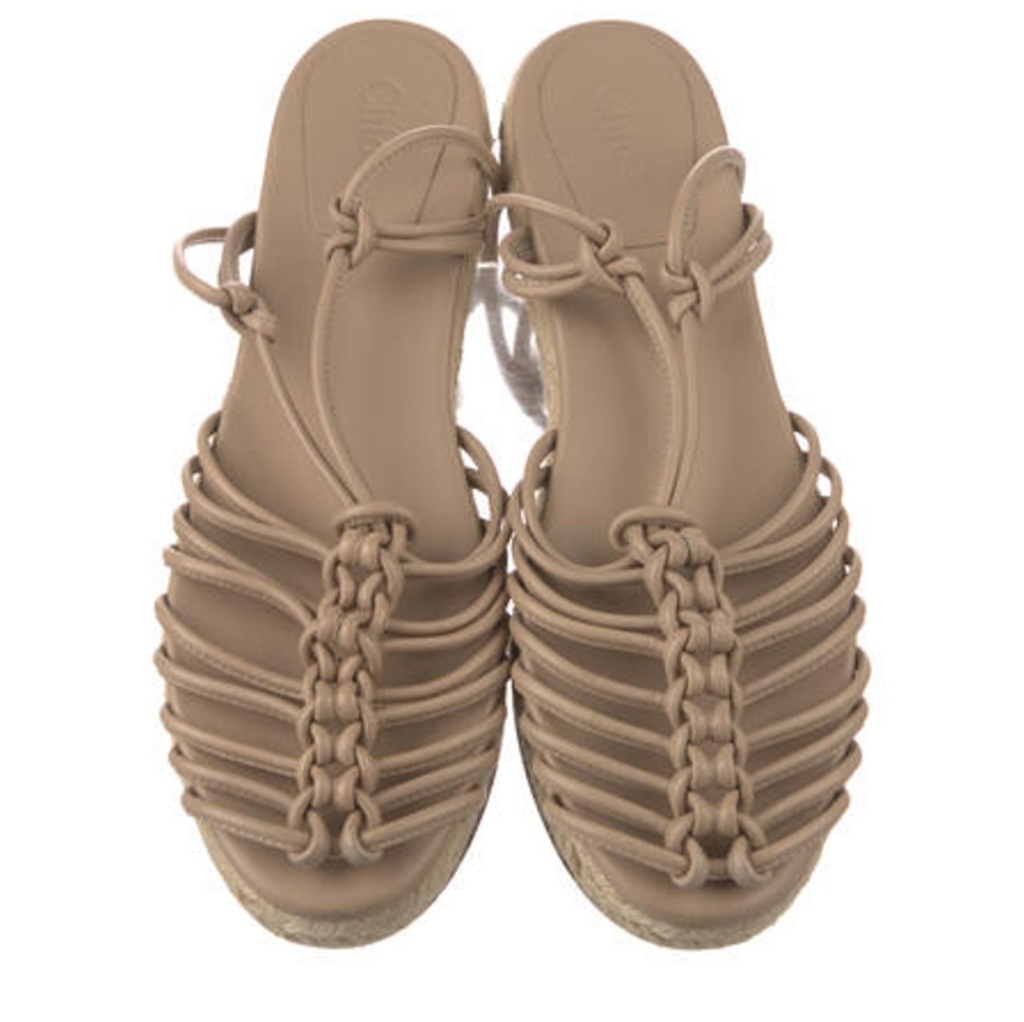 Chloe Leather Espadrilles